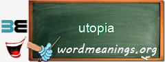 WordMeaning blackboard for utopia